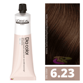 L`Oréal - Coloración DIA COLOR 6.23 Rubio Oscuro Irisado Dorado (sin amoniaco) 60 ml