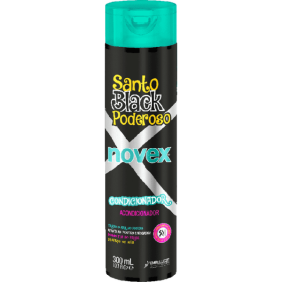 Embelleze Novex - Condicionador SANTO BLACK PODEROSO cabelos frisados ou ondulados 300 ml 