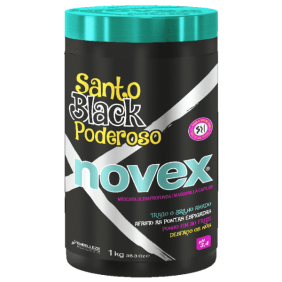 Embelleze Novex - Mascarilla SANTO BLACK PODEROSO cabellos rizados u ondulados 1000 gr