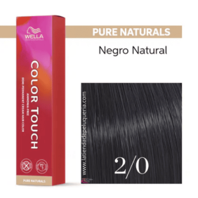 Wella - Baño COLOR TOUCH Pure Naturals 2/0 Negro (sin amoníaco y vegano) 60 ml