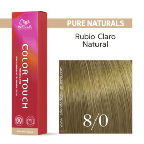 Wella - Baño COLOR TOUCH Pure Naturals 8/0 Rubio Claro (sin amoníaco y vegano) 60 ml