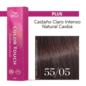 Wella - Baño COLOR TOUCH PLUS 55/05 Castaño Claro Intenso Natural Caoba (vegano) 60 ml