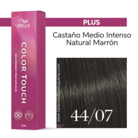 Wella - Baño COLOR TOUCH PLUS 44/07 Castaño Medio Intenso Natural Marrón (vegano) 60 ml