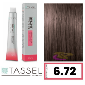 Tassel - Tinte BRIGHT COLOUR con Argán y Keratina Nº 6.72 RUBIO OSCURO MARRÓN BEIGE 100 ml (09266)