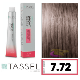 Tassel - Tinte BRIGHT COLOUR con Argán y Keratina Nº 7.72 RUBIO MEDIO MARRÓN BEIGE 100 ml (09267)